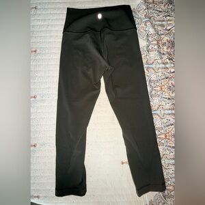 Green Lululemon Crop Leggings